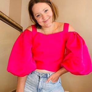 NWT YAURA Balloon Sleeve Blouse